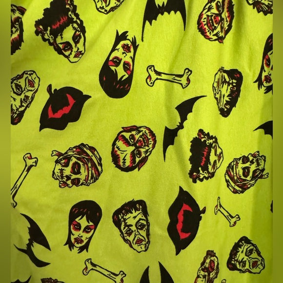 Monster Print Wicked Swing Dress Micheline Pitt Vixen 2XL - Picture 6 of 7